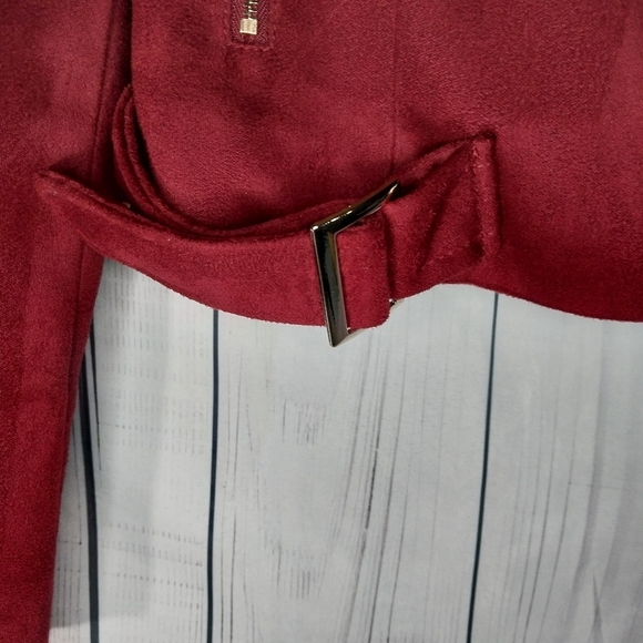 Romeo & Juliet Couture Faux Suede Moto Biker Jacket - Picture 8 of 14